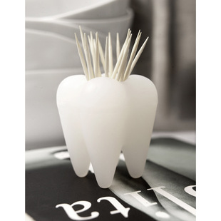 泰国propaganda 牙齿状牙签筒-白色 1160101