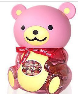 台湾盛香珍布丁熊果冻综合味粉熊580g/桶 一箱6桶