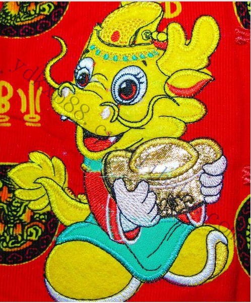 2012新款春秋/灯芯绒龙宝宝绣花古装夹衣两件套 儿童套装 45.50,44.