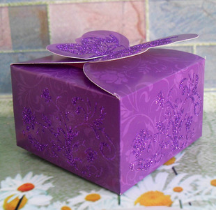 纸盒-糖果盒 蝴蝶扣喜糖盒 洒金粉 个性创意喜糖盒-纸盒尽在阿里巴巴