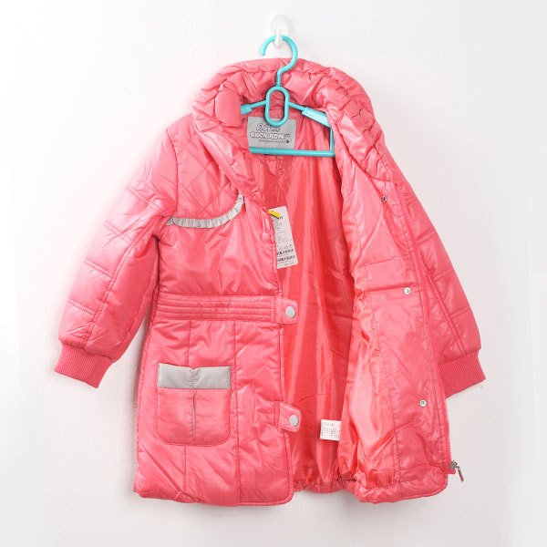 乐米屋 韩国品牌童装 贝肯熊 秋冬热门新款 女童中长加厚棉衣外套