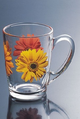 烤花玻璃杯 各种精美图案贴花玻璃杯