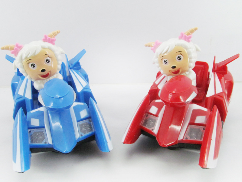 塑料玩具 儿童玩具 新奇特带灯光 音乐电动万向喜洋洋卡丁车