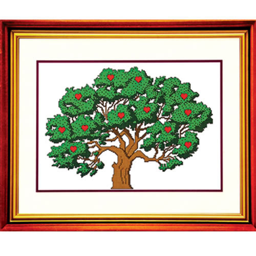 浩琪100%印花十字绣,十字绣,摇钱树