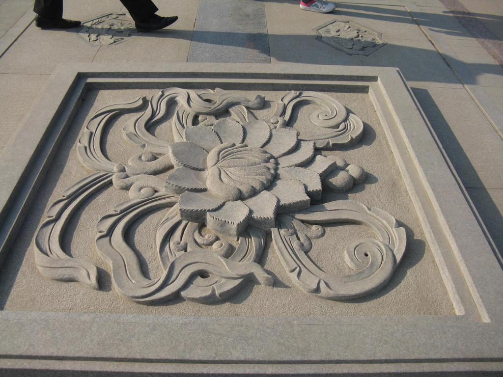 手工石雕刻花石板,工艺青石板,广场铺地石,路沿石