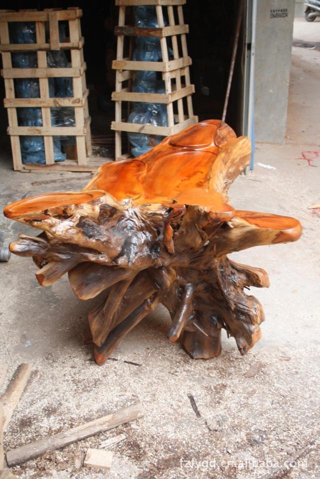 佛缘木雕 根雕红木实木家具红豆杉简约茶几 茶台 茶桌茶3063