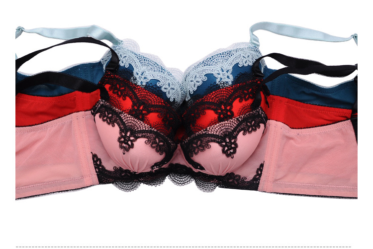 伊姿韵品牌内衣批发聚拢调整型a杯少女文胸可拆卸双肩带胸罩6637