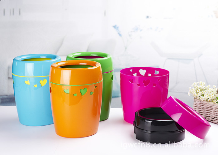塑料pp爱心垃圾桶/宾馆用品/家庭用品