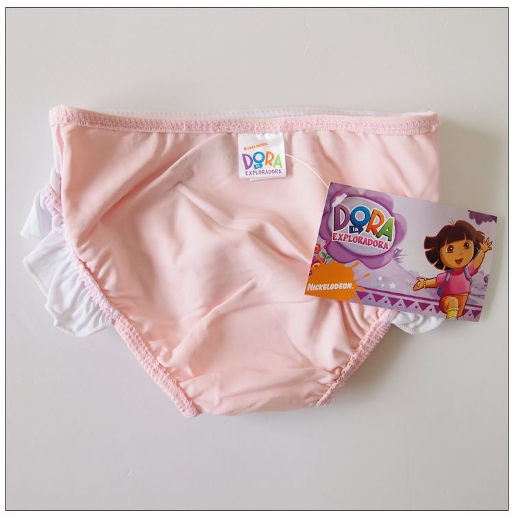 外贸原单宝宝泳裤儿童三角泳裤迪士尼婴儿泳裤dora泳裤朵拉 正品