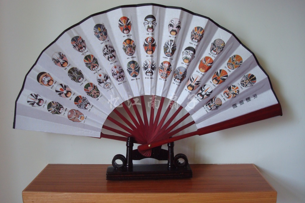 8寸绢扇现货批发混批 扇子 纸扇 绸扇 工艺扇 广告扇子定制1