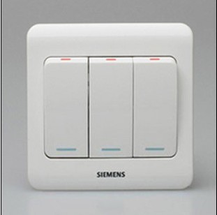 香港西门子开关,西门子开关,墙壁开关,远景系列三位开关(单)图片_2