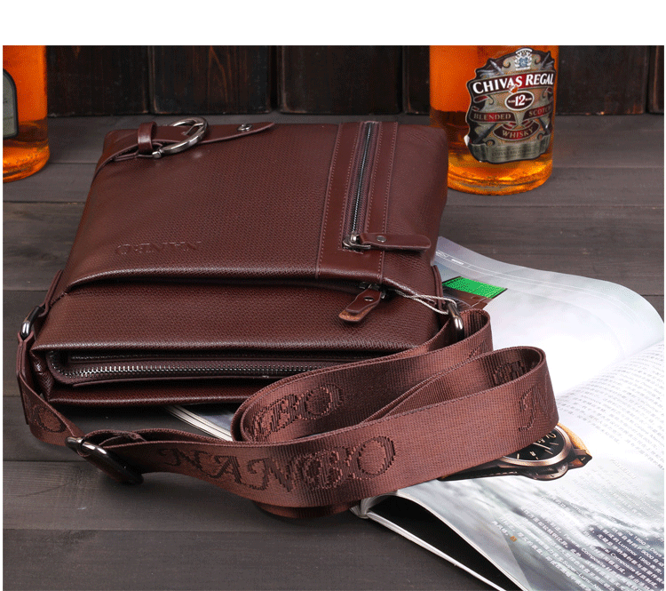 男士单肩包厂家批发男包真皮商务包牛皮手提包660761