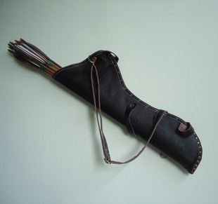 传统工艺头层牛皮护具 箭袋 箭壶 箭筒 箭囊