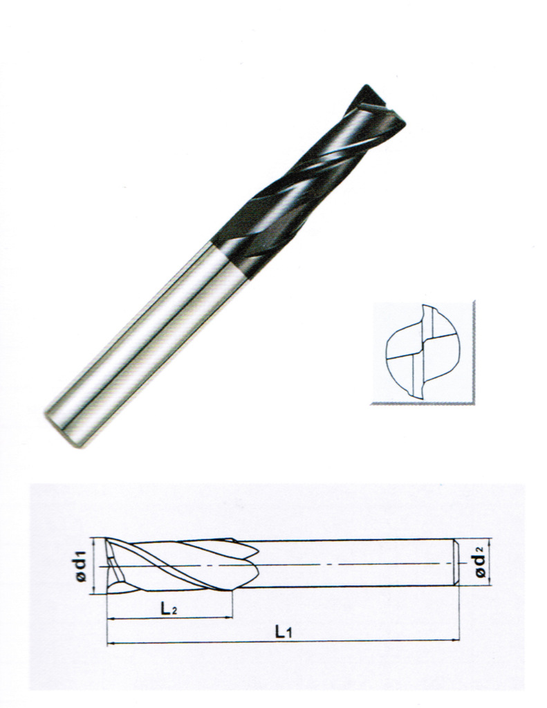 批发供应硬质合金四刃涂层微型立铣刀
