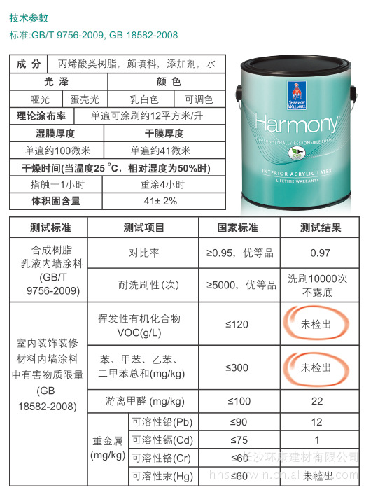 美国原装进口 宣伟0VOC绿色环保涂料 内墙面漆