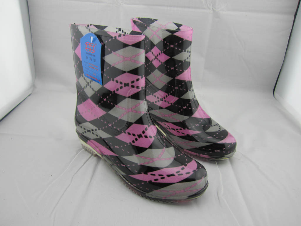 正牌上海双钱雨鞋/雨靴/水晶迷彩/水晶豹纹/女中高低筒/揭阳厂家