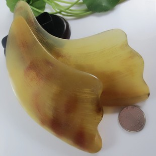 低价批发天然羊角刮痧片 大号羊角按摩片长12-14cm yj700330
