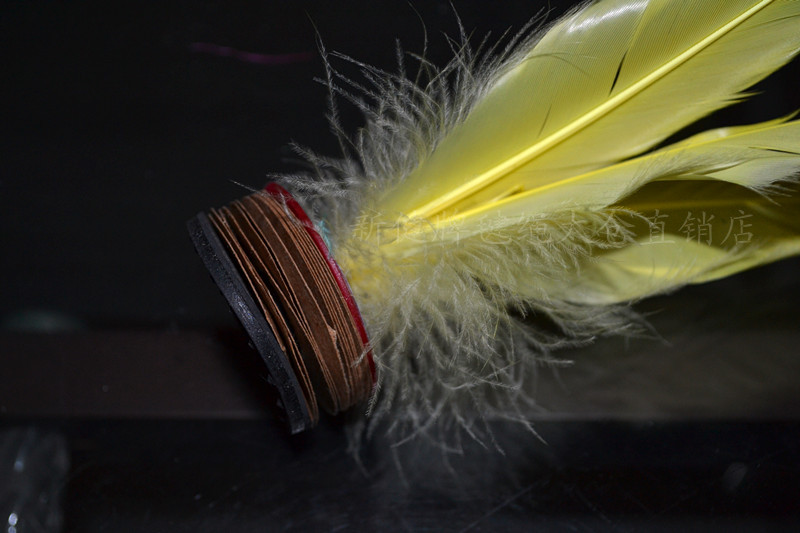 新健牌 xj-303 毽子 毽球 花毽 五翎毽球 整原毛 鹅毛