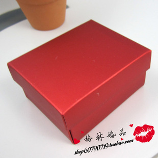 大号铝箔纸亮红色平板方盒/手工diy定制喜糖盒子/婚庆结婚糖果盒
