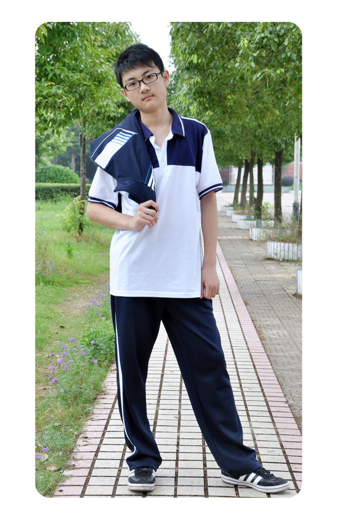 定做設計中學生校服 小學生校服 大學生校服 技校校服學校校服