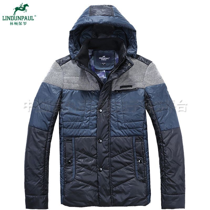 批发供应 2012冬款热销林顿保罗12087正品男式时尚休闲棉衣