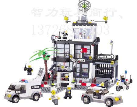 厂家直销凯裕-开智拼插积木 6726 警察