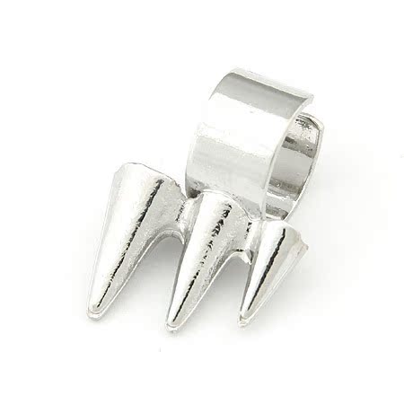 e172 厂家供应 欧美流行 简约e字柳丁 铆钉朋克耳夹 耳环