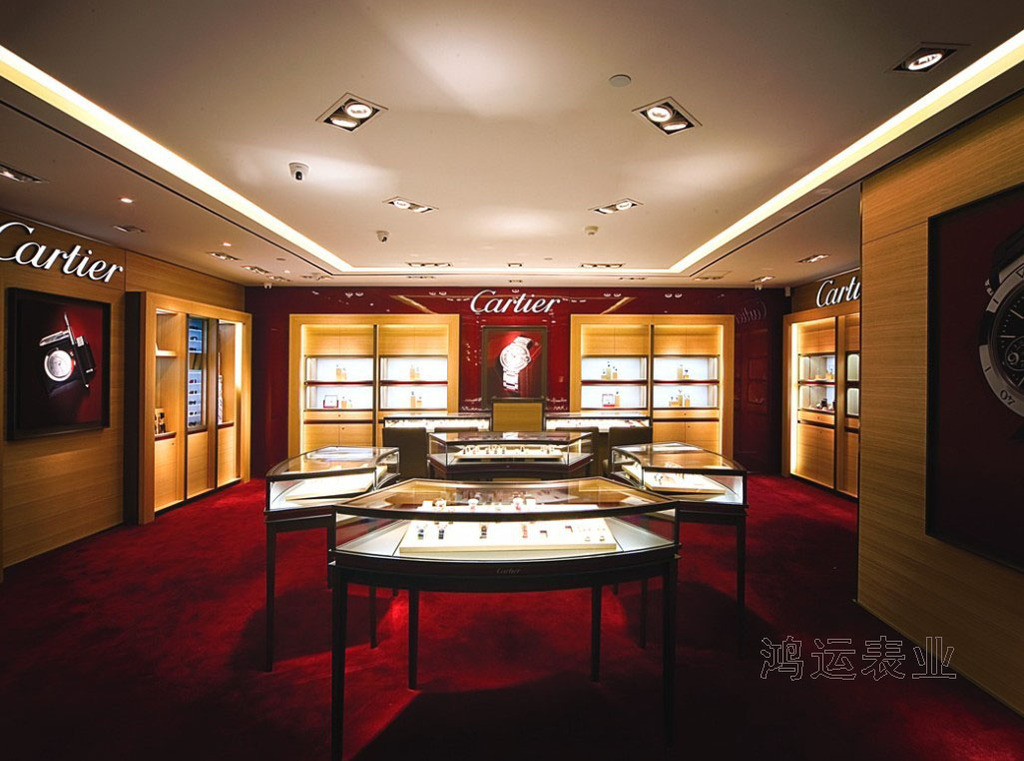 温州鸿发珠宝展柜 展厅设计 珠宝首饰店面装修