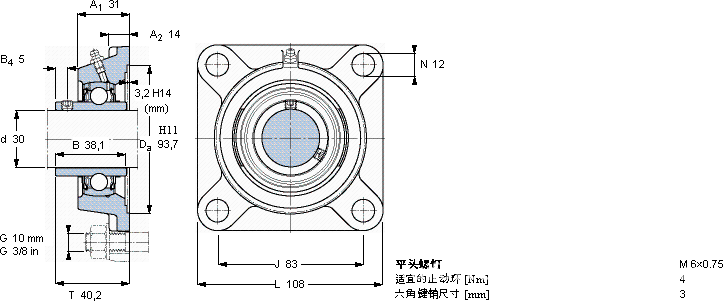 向心轴承图片平面图图片