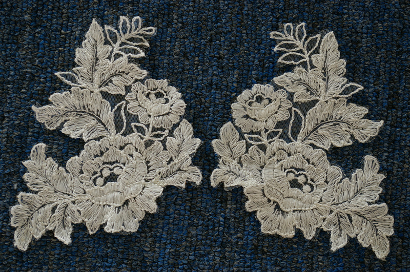 服装辅料蕾丝花朵 全棉刺绣 蕾丝花朵 外套家居礼品婚纱装饰蕾丝