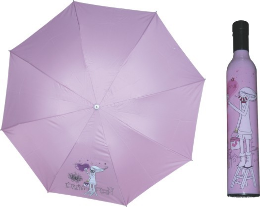 酒瓶伞喷银花边伞【质优保障_购买从速】