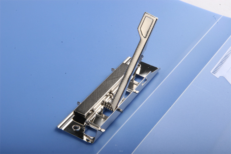 吉丽普通型双强力夹 左上右中 g-b3376 黑色 办公文件夹 厂家直销