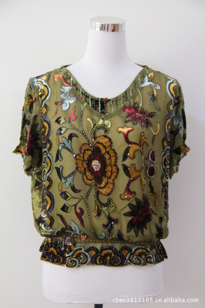 五洲帛雅优质女装真丝中年大码942933