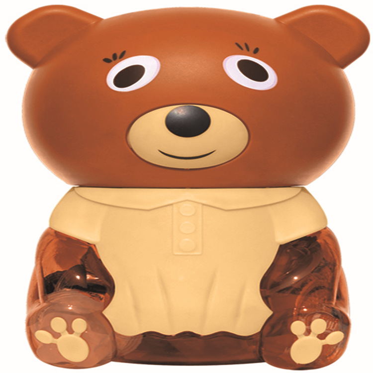 厂家直销批发招商休闲食品卡通罐装优酪布丁果味含奶果冻-咖啡熊