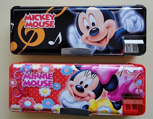批发 迪士尼 z110860mu 巧巧双削 笔盒 文具盒 学生铅笔盒