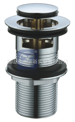 yajieer brass pop-up 小圆盖9cm寸二瓷盆弹跳头 雅洁卫浴i-6519