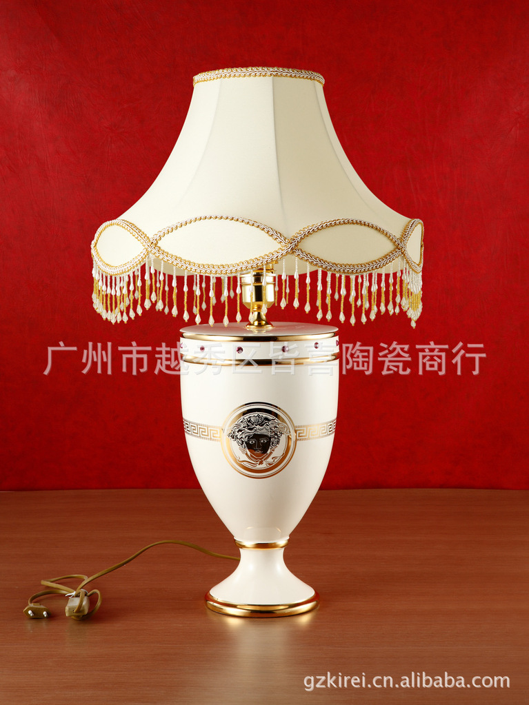 范思哲同款台灯 卧室灯 客厅灯 jda229 21寸花脚台灯田园风