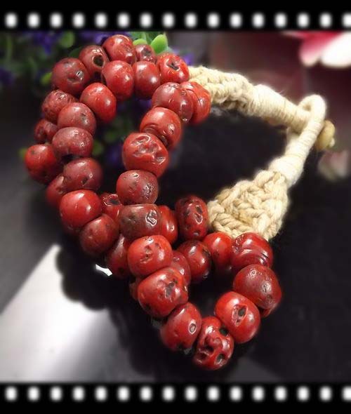 实物拍摄 天然草珊瑚多层手链 个性手链 手饰手链混批 批发