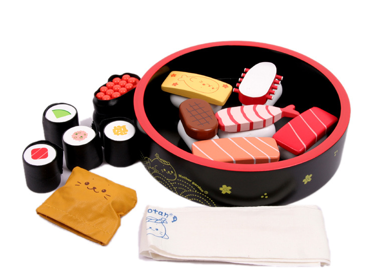 供应mother garden草莓寿司出口品牌产品儿童过家家玩具超仿真食品