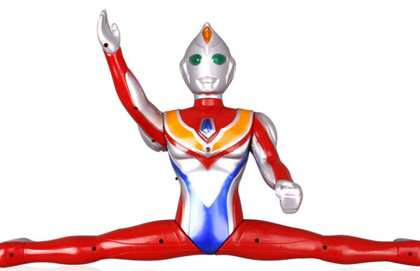 w359 中号动漫模型玩具 发声发光玩具 动漫超人模型 男孩玩具图片_8