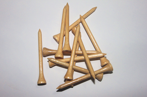 厂家直销 竹制高尔夫球钉 原色 定制 批发