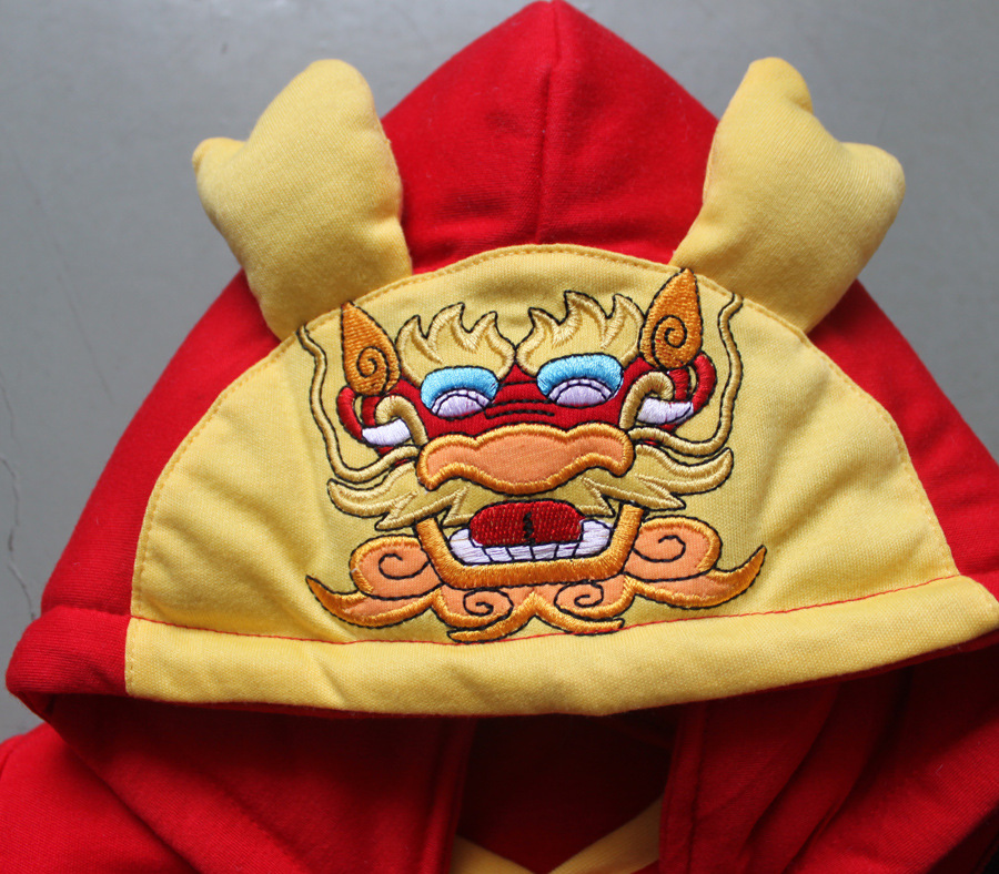 2012冬季儿童装 龙宝宝棉袄龙年福造型 爬服/连体衣/哈衣男童女童