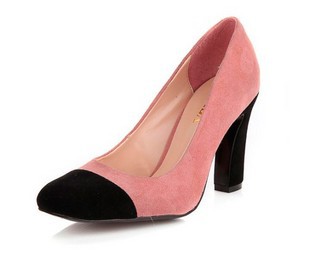 2012新款欧美新品 普拉大 内外全真皮 粉色高跟女单鞋 皮鞋