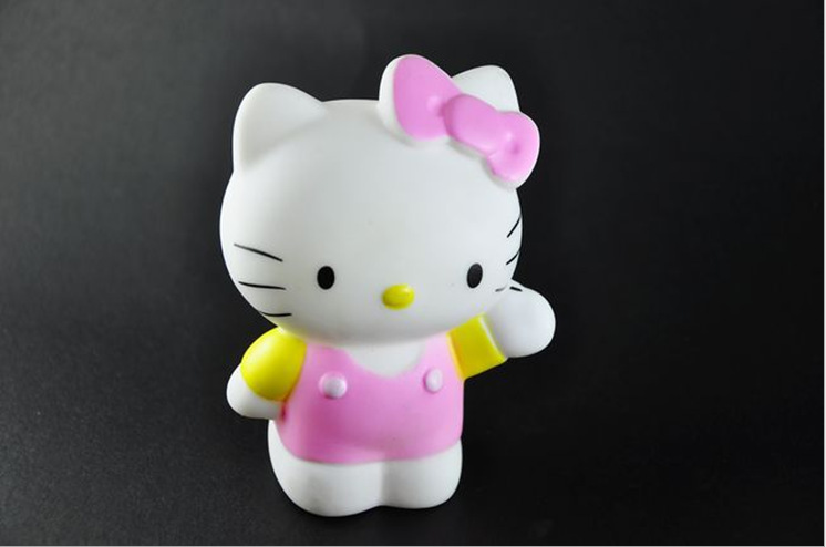 厂家直销 hello kitty 招手圆身大kt猫 吸盘公仔 3d立体贴钻素材
