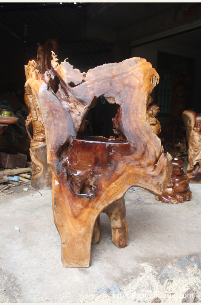 佛缘木雕 根雕刻工艺品香樟木金蟾动物家居招财古玩摆件3292