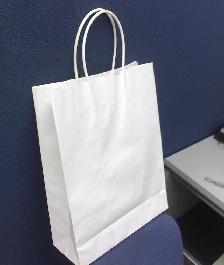 生产厂家大量优惠定做彩色印刷白色纸袋