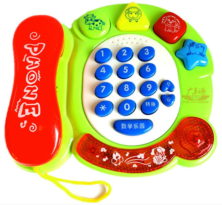博尔乐音乐电话5037电话机启蒙益智学习机儿童玩具批发城