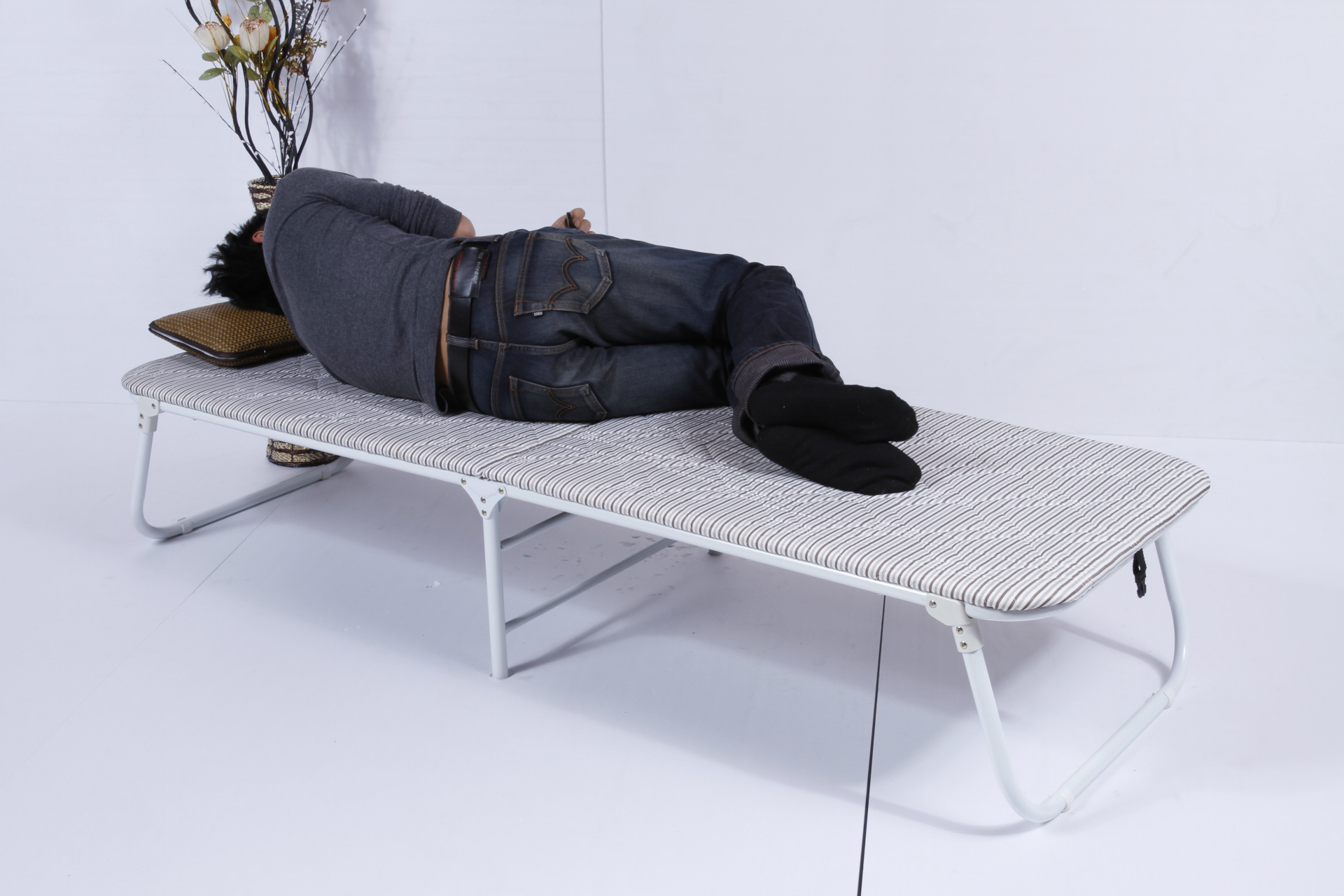 倬乐正品午休床,折叠床,单人沙滩床,木板床,办公午睡床