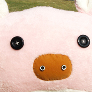 精品热销毛绒玩具团团猪 原创卡通布偶玩具 礼品玩具