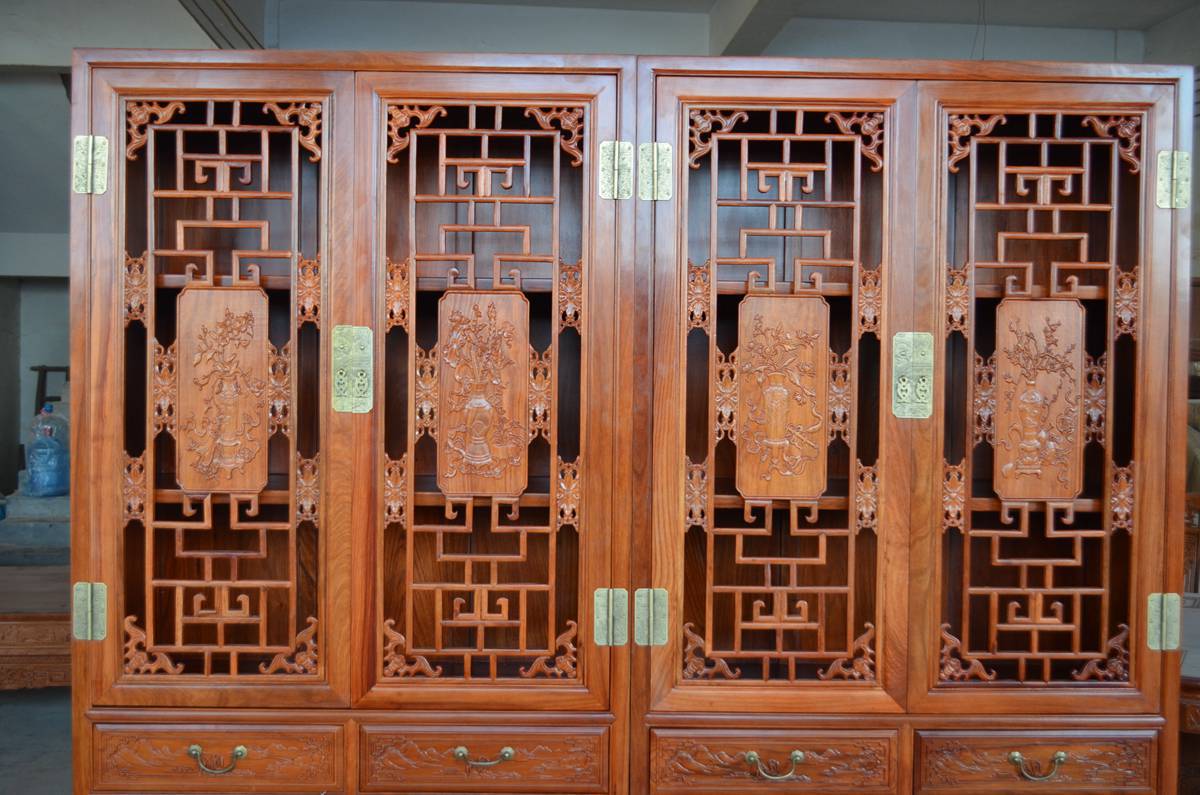 仿古 东阳木雕非洲花梨木】价格,厂家,图片,柜类,箱类,东阳市文溢家具
